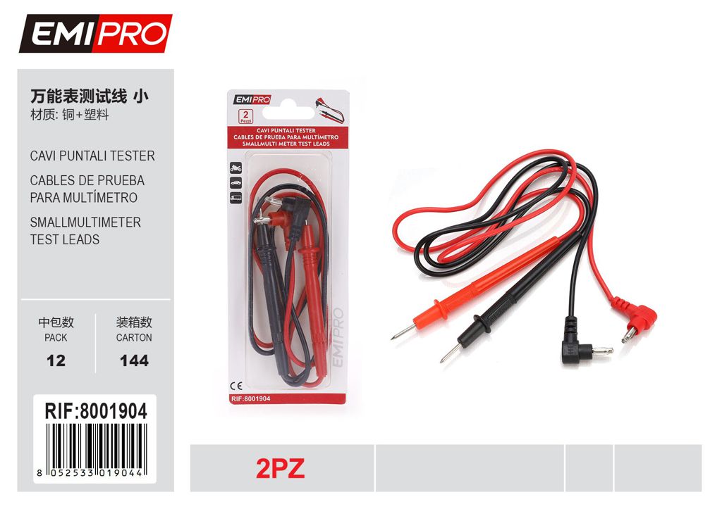 Cavi Puntali Tester 2Pc