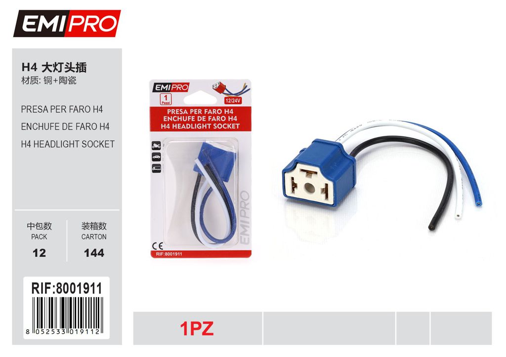 Presa Per Faro H4