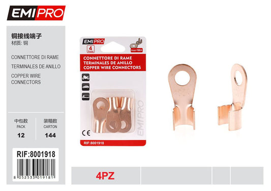 Connettore Di Rame 4Pcs 100A