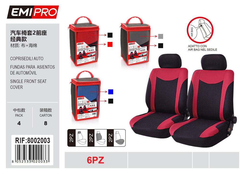 Coprisedili Auto 6Pcs