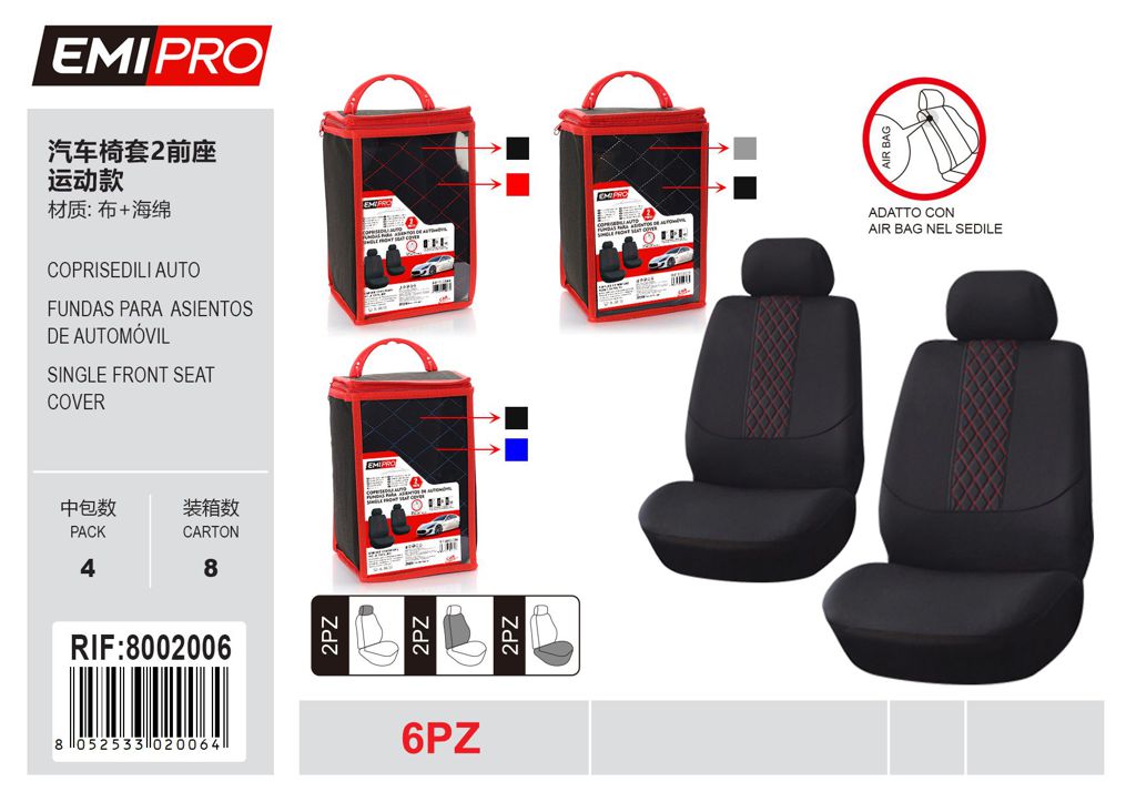 Coprisedili Auto 6Pcs