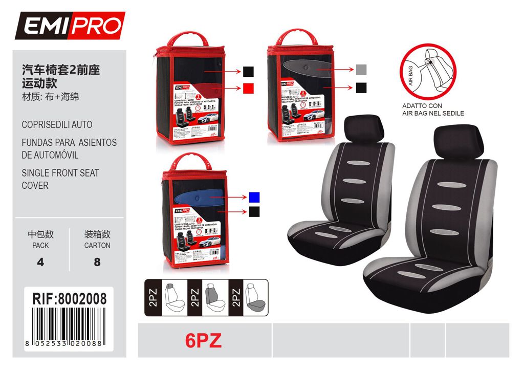 Coprisedili Auto 6Pcs