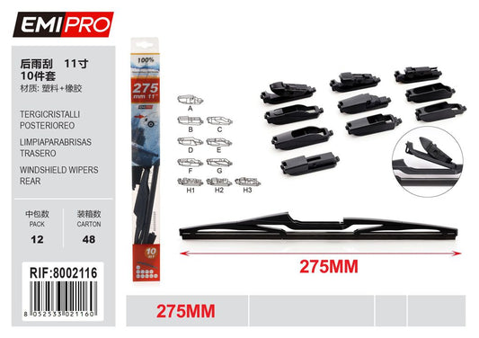 Tergicristalli Posteriore 27.5cm 1Pcs