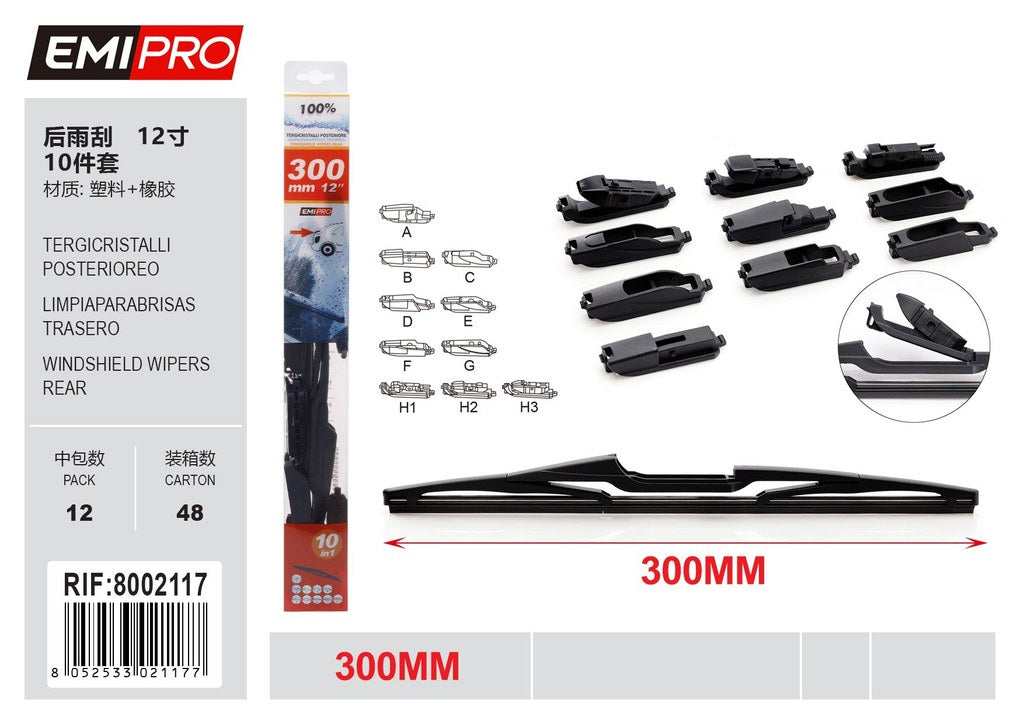 Tergicristalli Posteriore 30cm 1Pcs