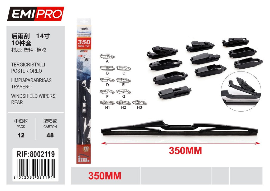 Tergicristalli Posteriore 35cm 1Pcs