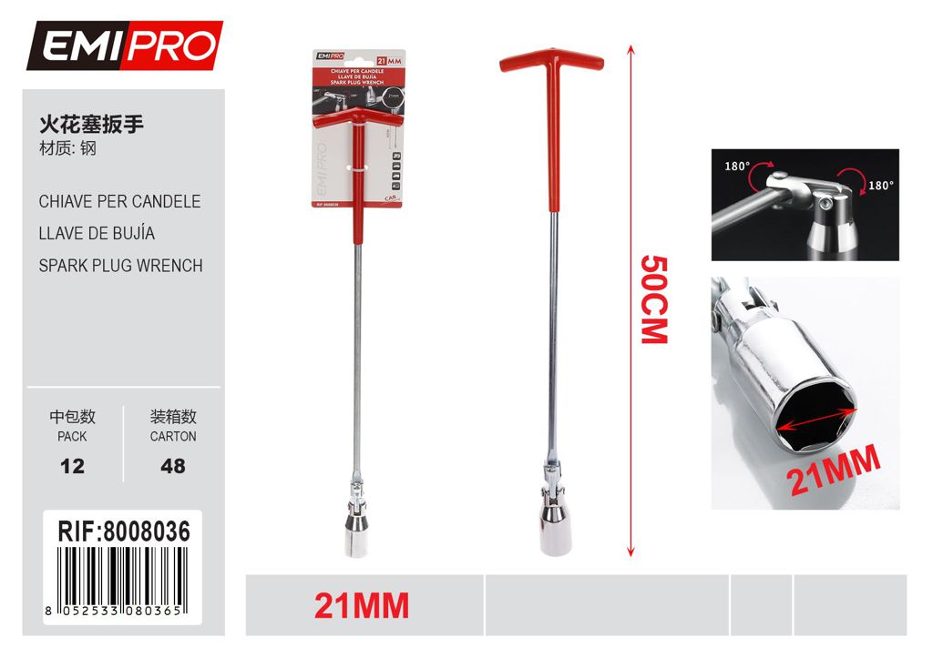 Chiave Per Candele 21mm