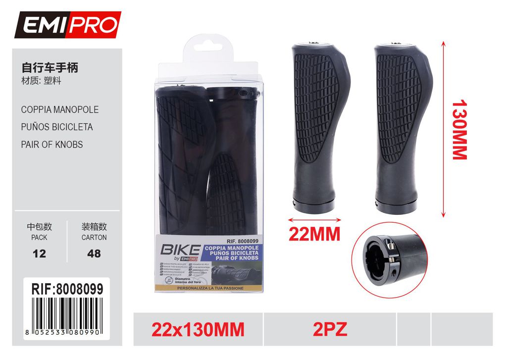 Coppia Manopole 22*130mm