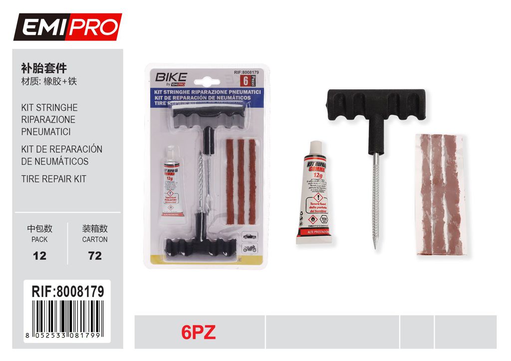 Kit Stringhe Riparazione Pneumatici