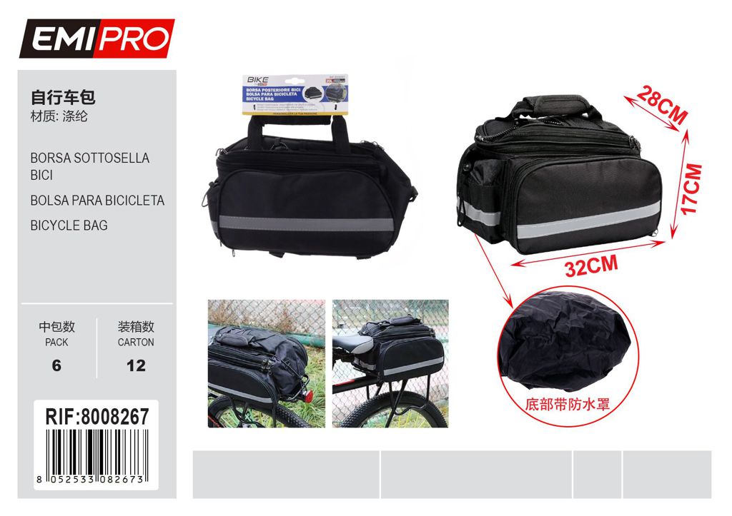 Borsa Posteriore Bici