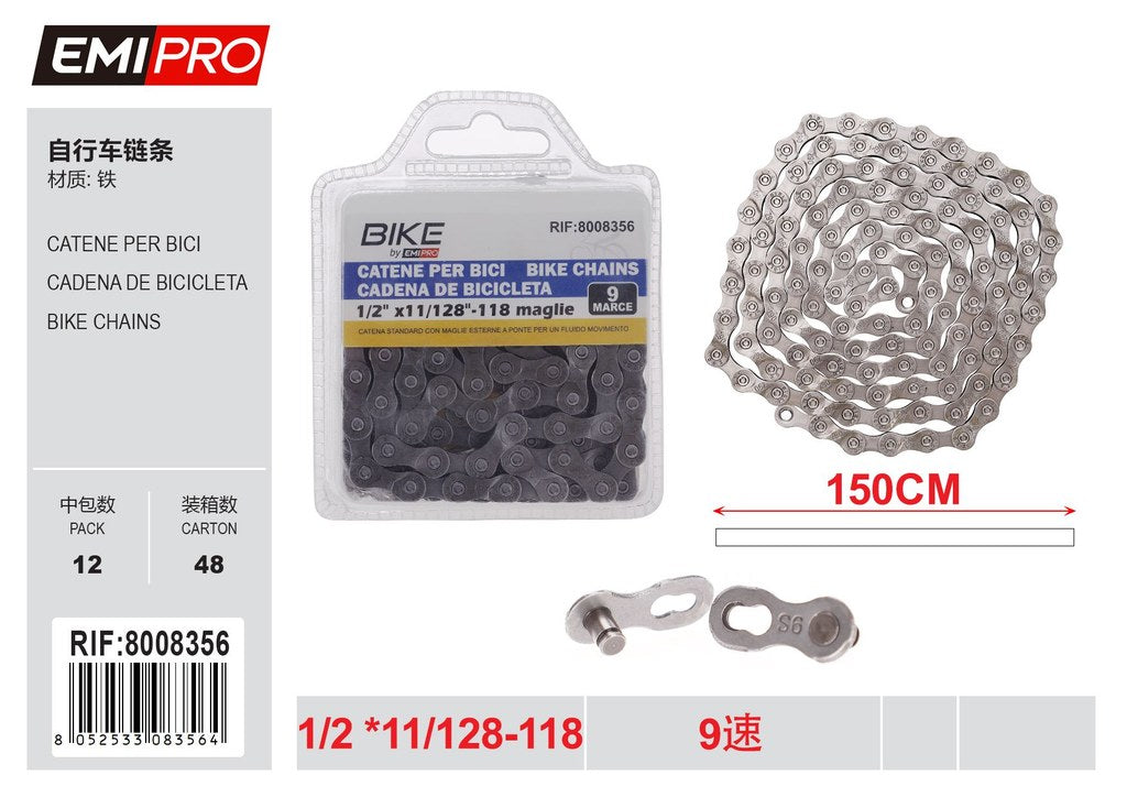 Catene Per Bici 9 1/2 11/128 118