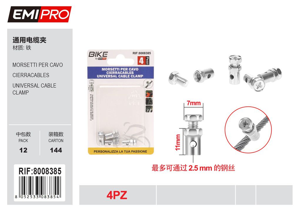 Morsetti Per Cavo 4Pcs