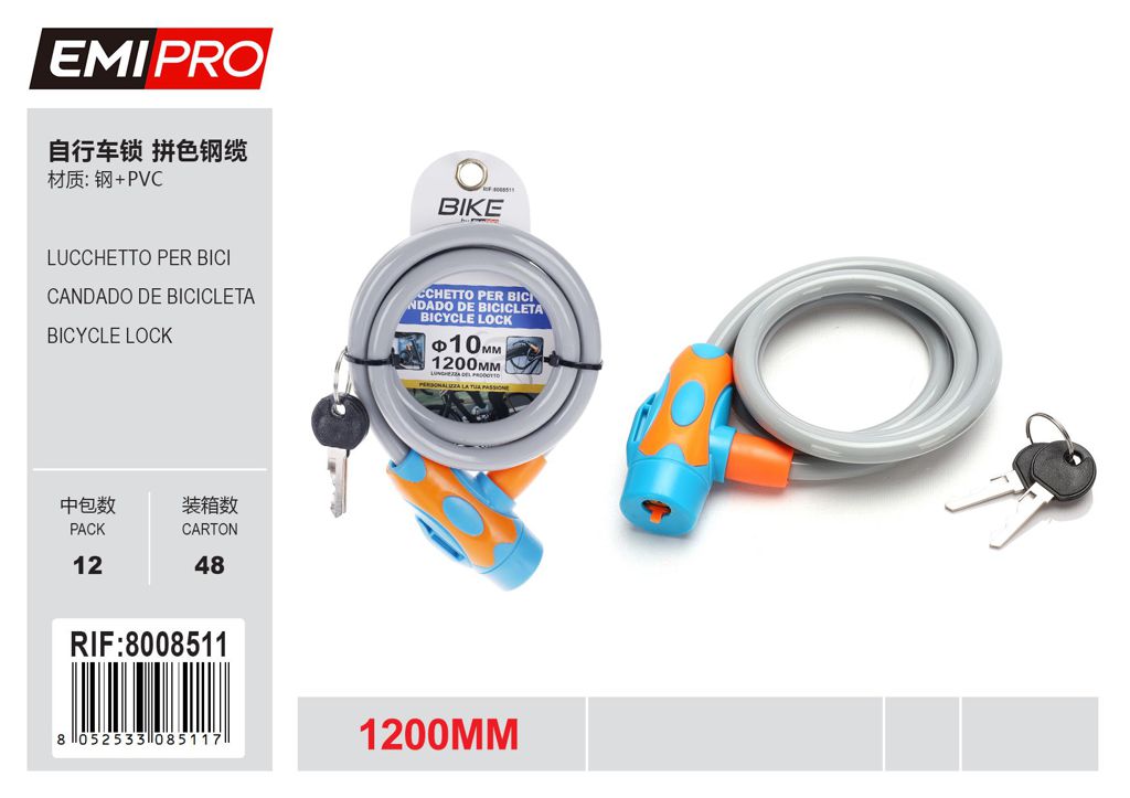 Lucchetto Per Bici 10*1200mm