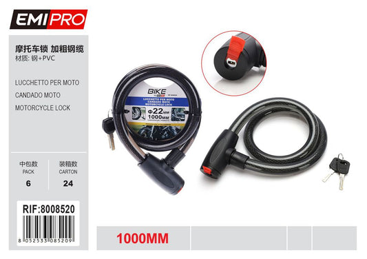Lucchetto Per Moto 22*1000mm