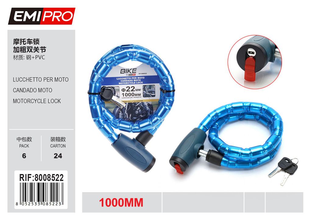 Lucchetto Per Moto 22*1000mm