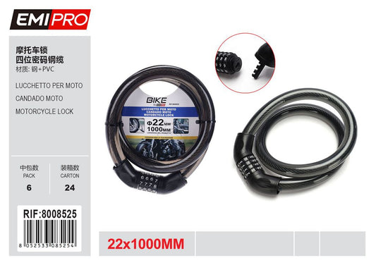 Lucchetto Per Moto 22*1000mm