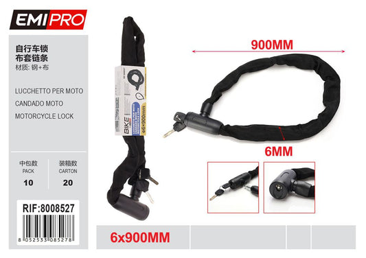 Lucchetto Per Moto 6*900mm