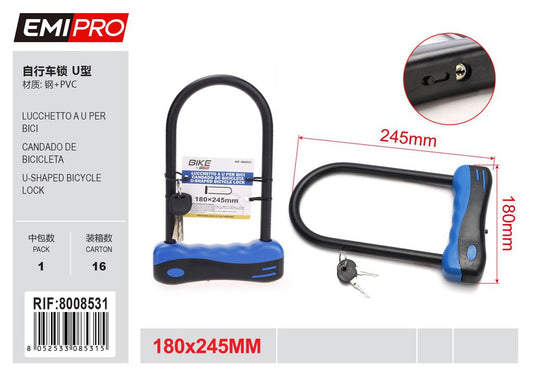 Lucchetto A U Per Bici 180*245mm