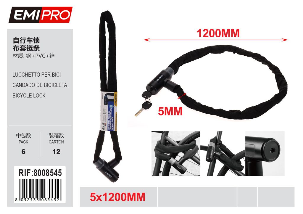 Lucchetto Per Moto 5*1200mm