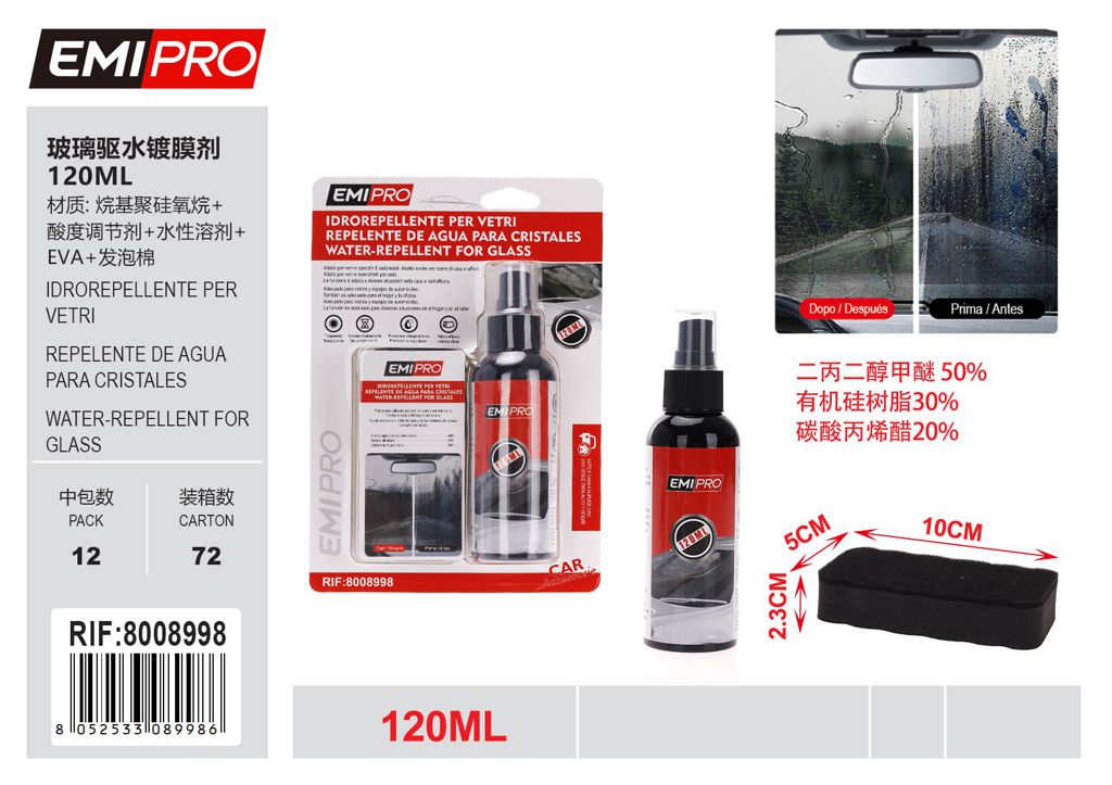 Idrorepellente Per vetri 120ml