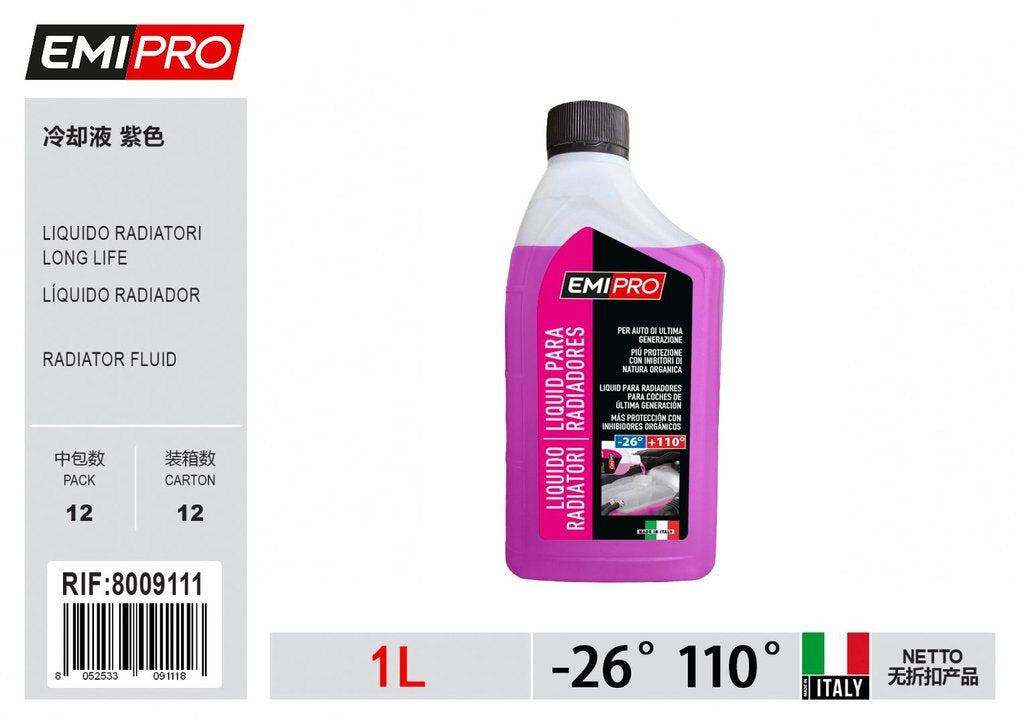 Liquido Radiatori Long Life 1L -26° 110° Colore viola