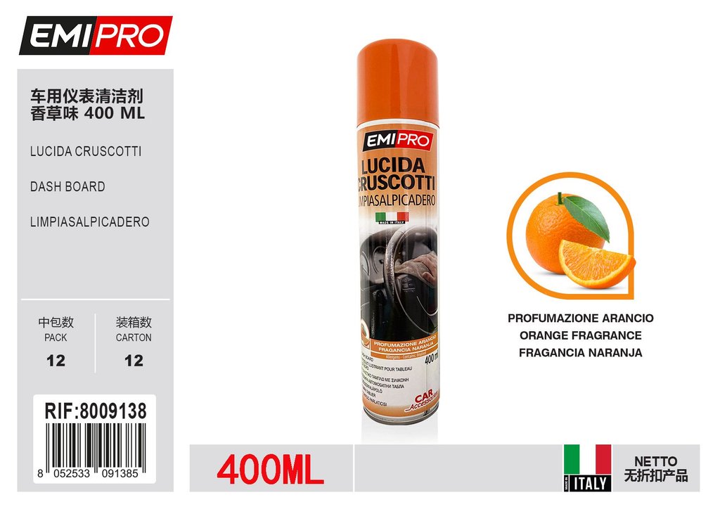 Lucida Cruscotti Arancia 400ml