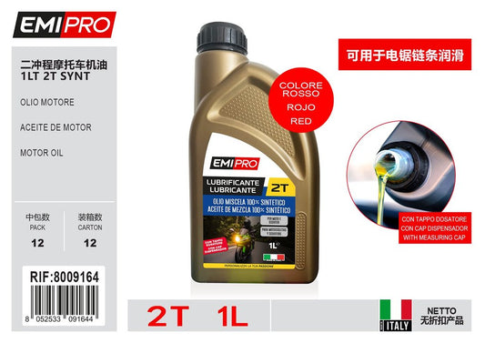 Olio Motore 2T Synt Colore Rosso