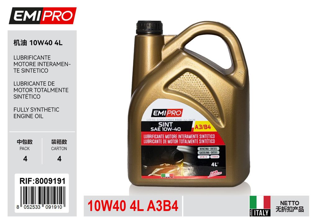 Olio Motore 10w40 4L