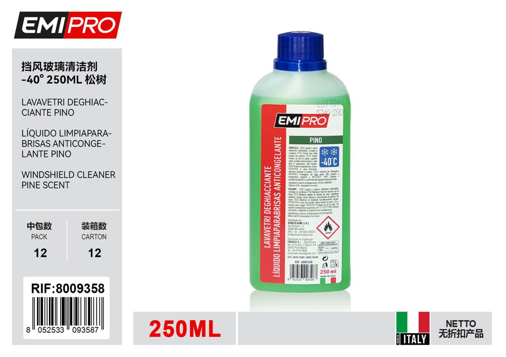 Lavavetri Deghiacciante Pino -40° 250ml