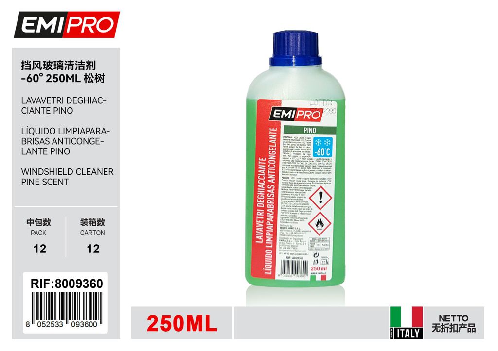 Lavavetri Deghiacciante Pino -60° 250ml