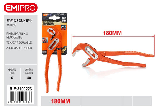 Pinza Idraulico Regolabile 180mm 7#
