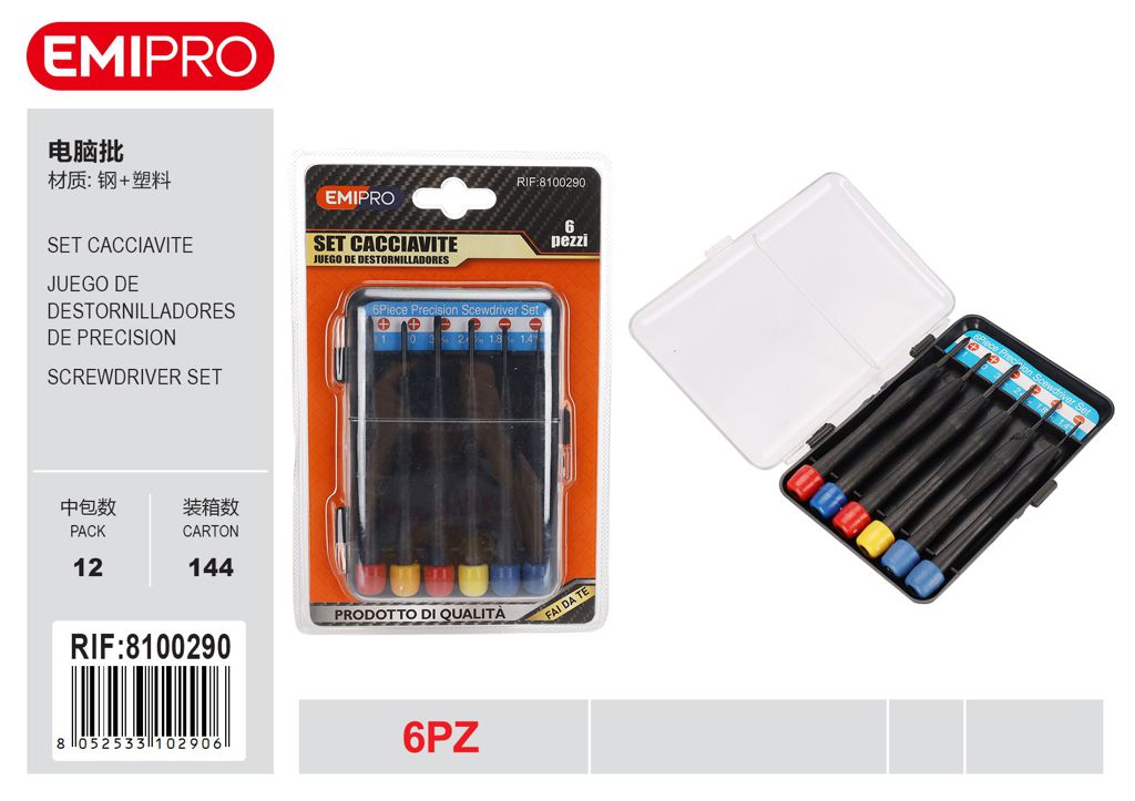 Set Cacciavite 6Pcs
