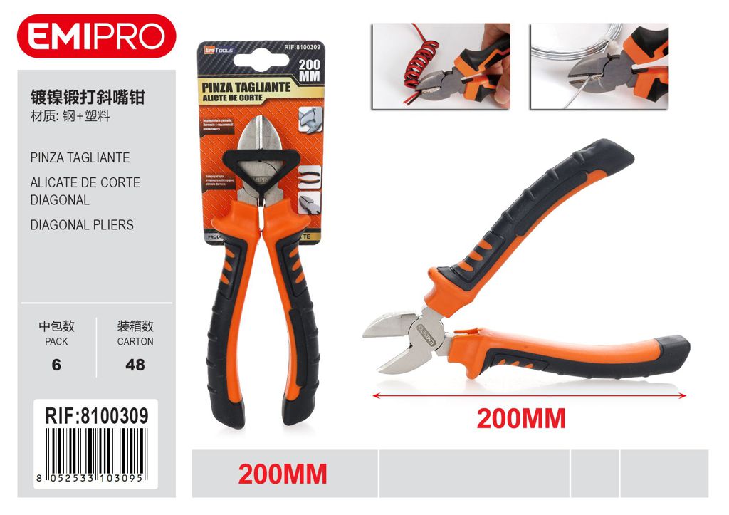 Pinza Tagliante 200mm