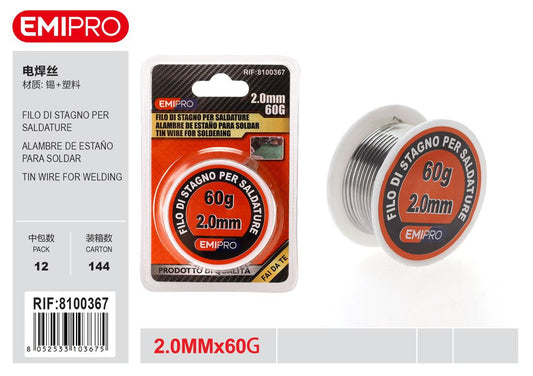 Filo Di Stagno Per Saldature 1Pcs 2.0*60G