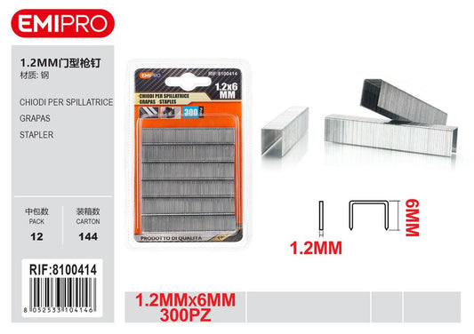 Chiodi Per Spillatrice 6mm 300Pz