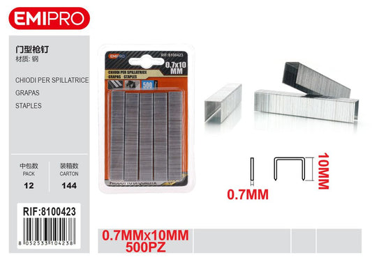 Chiodi Per Spillatrice 10mm 500Pz