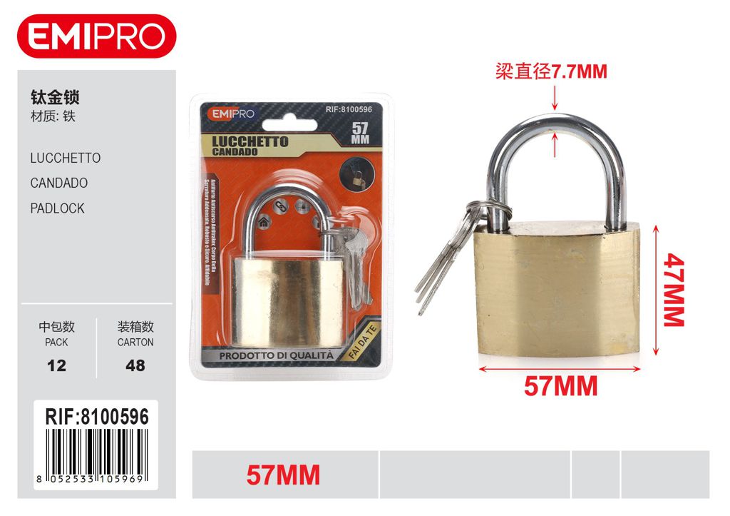 Lucchetto 57mm