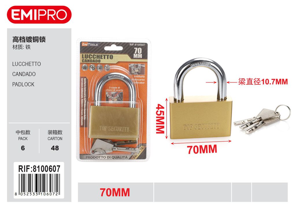 Lucchetto 70mm