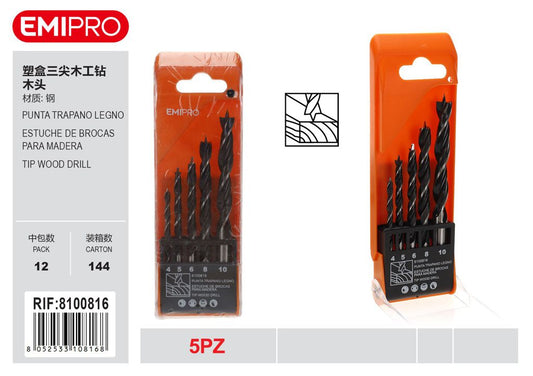 Punta Trapano Legno 5Pcs