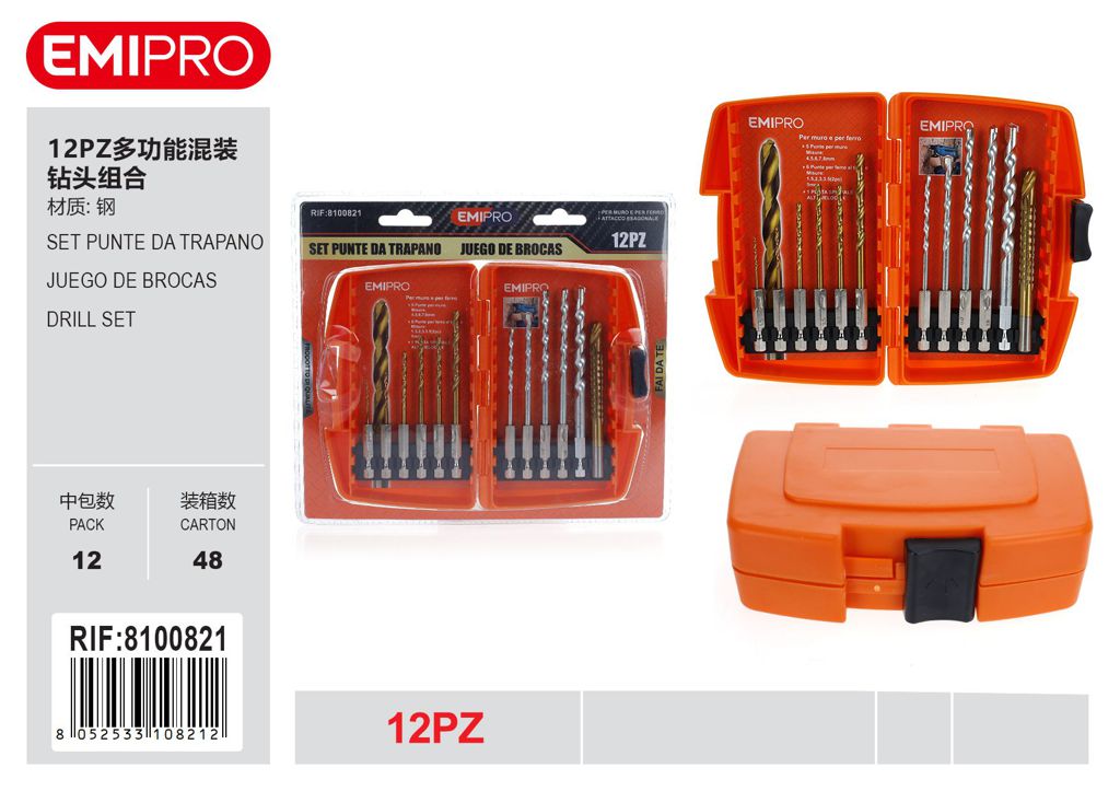 Set Punte Da Trapano 12Pz