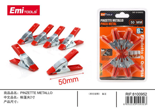 Pinzette Metallo 6Pcs