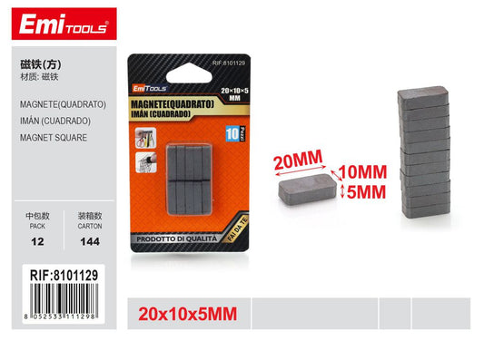 Magnete Quadrato 20*10*5mm 10Pcs