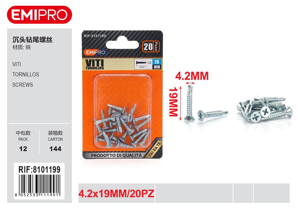 viti 4.2*19mm 20Pcs