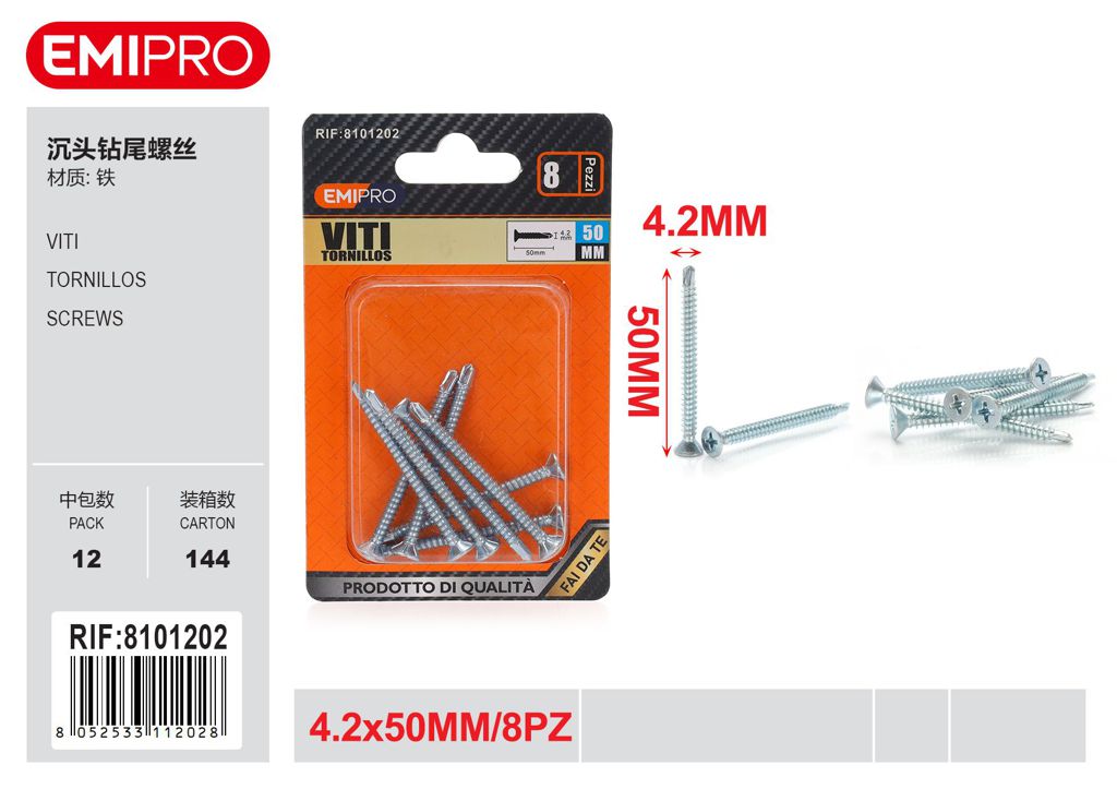 viti 4.2*50mm 8Pz