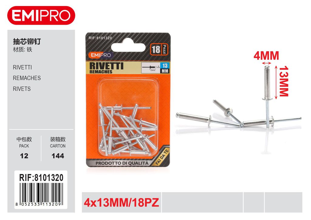 Rivetti 4*13mm