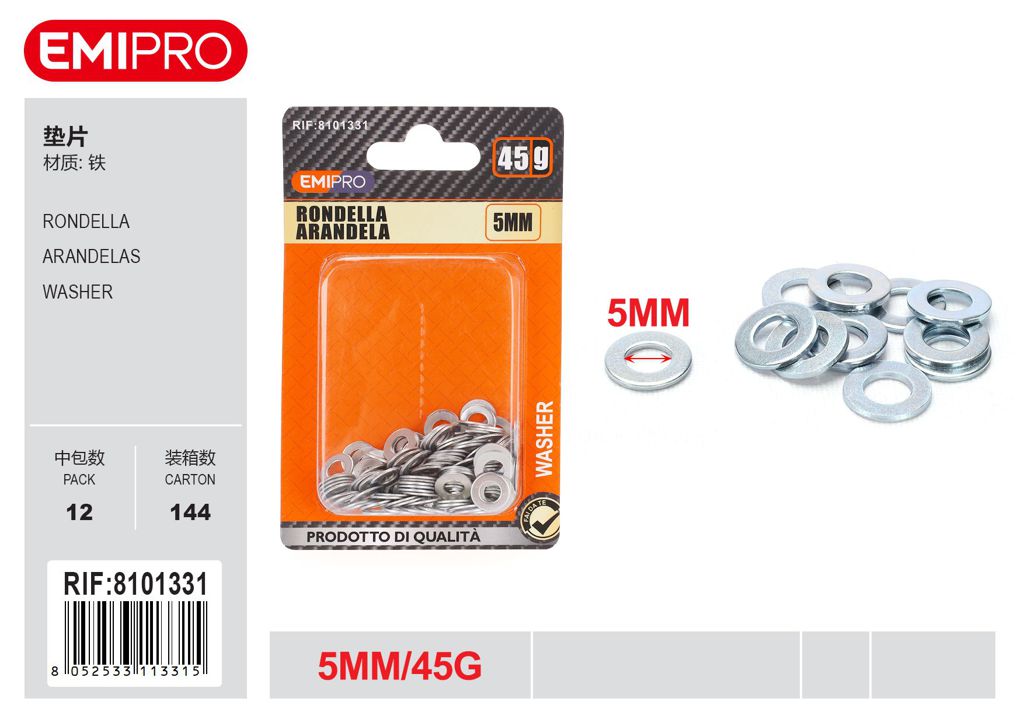 Rondella 5mm 45G
