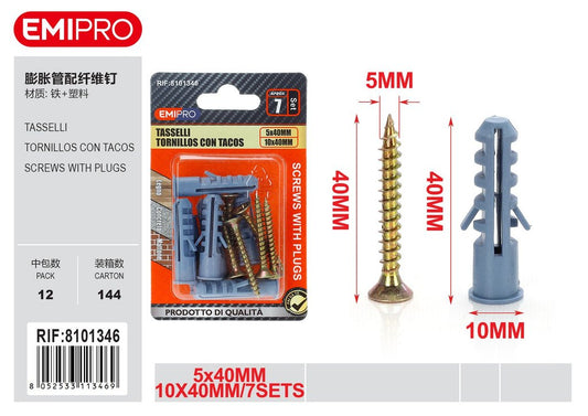 Tasselli 5*40mm E10 7Pcs