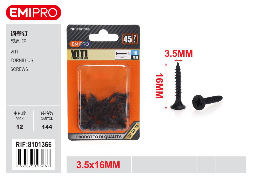 viti 3.5*16mm