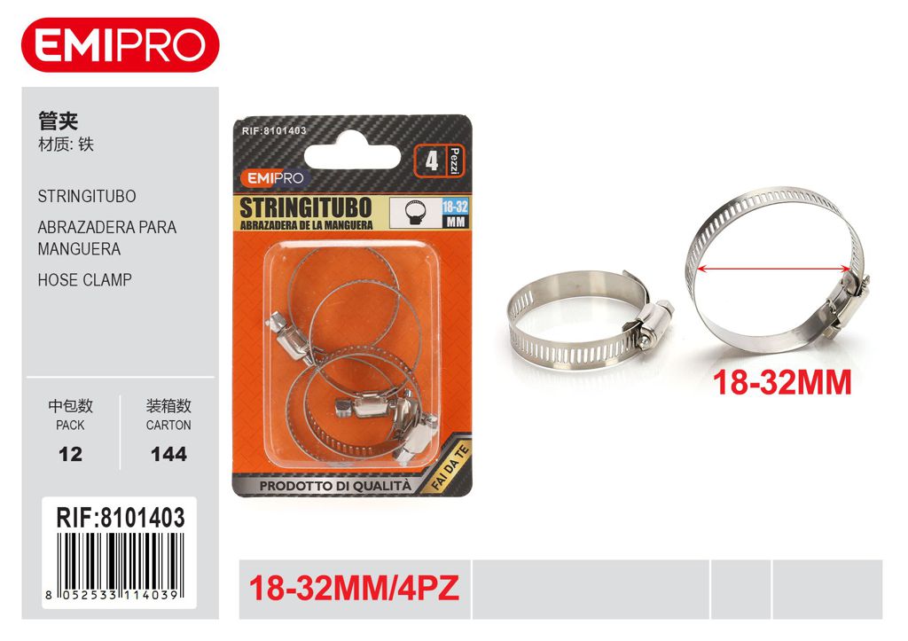 Stringitubo 18-32mm 4Pz