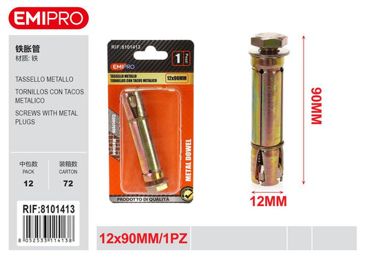 Tassello Metallo 12# 1Pc