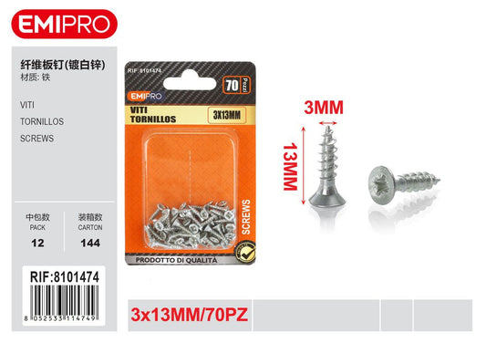 viti 3*13mm 70Pcs